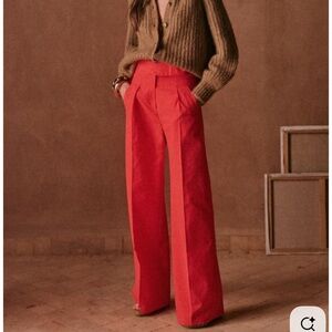 Sezane Luiz Trousers Corail - Size 38